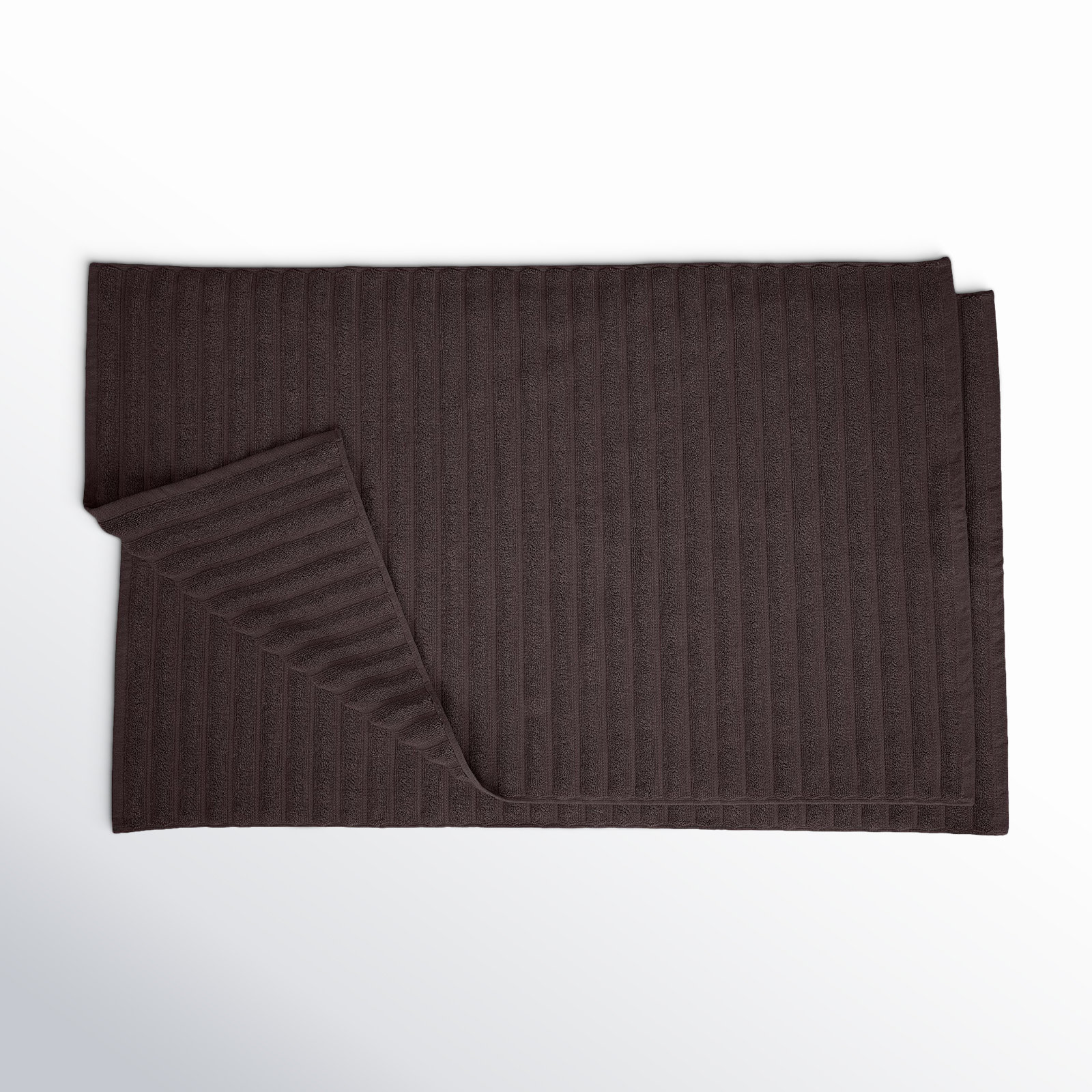 Pardue Cotton Bath Mat, Black, Solid Color