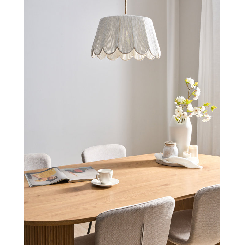 1 - Light Matte Drum Pendant