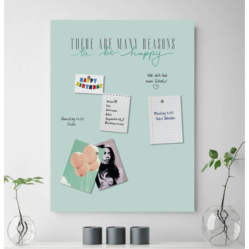 Magnetic Glass Photo Memo Board