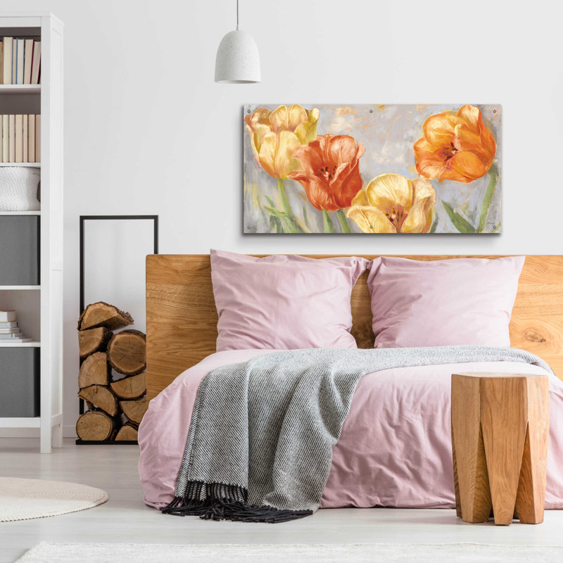 «Yellow Tulips Bold» par Carol Rowan, H 24 po x l 48 po