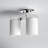 Preston Frosted Glass Semi Flush Mount-1814502361