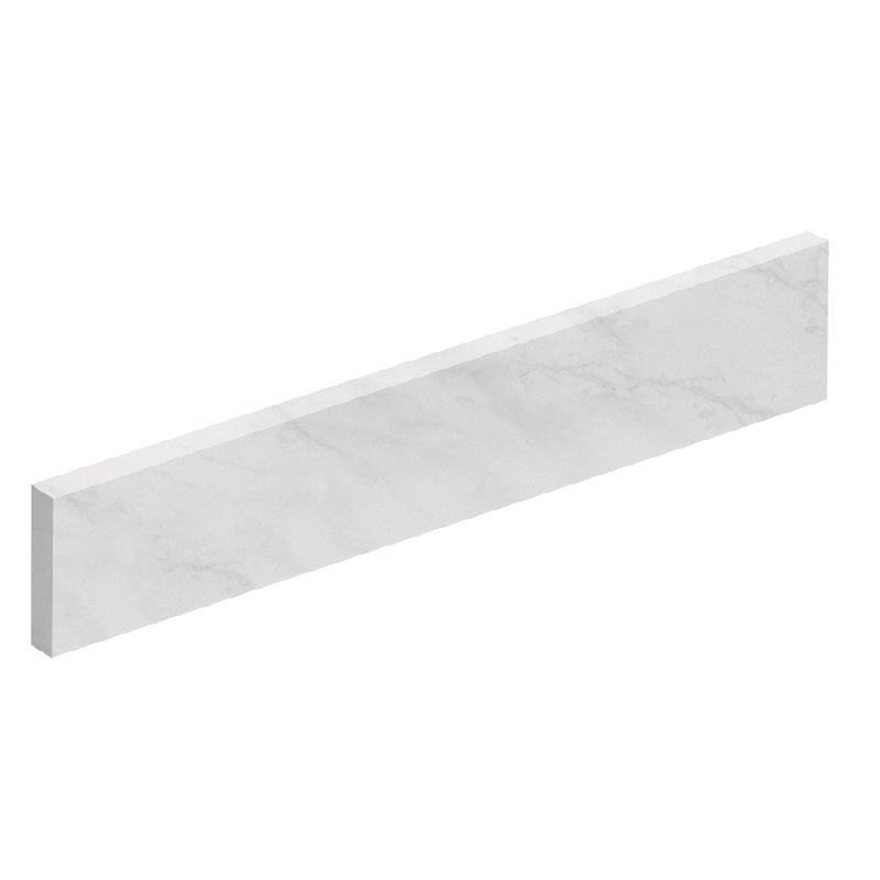 Bathroom Vanity Top Left Hand Side Splash, White Carrara