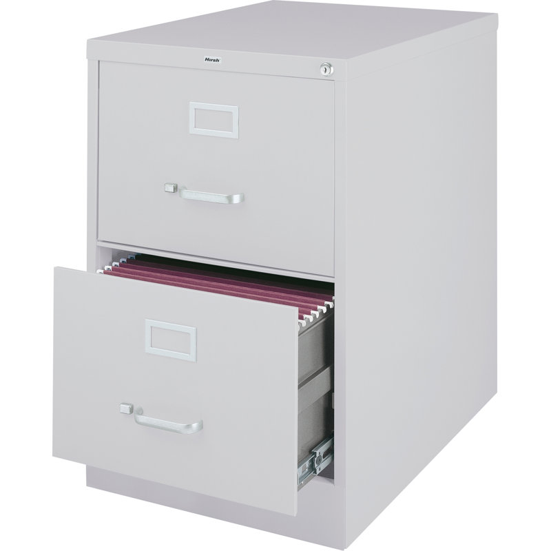 18'' Wide 2 -Drawer Steel File Cabinet, Light Gray