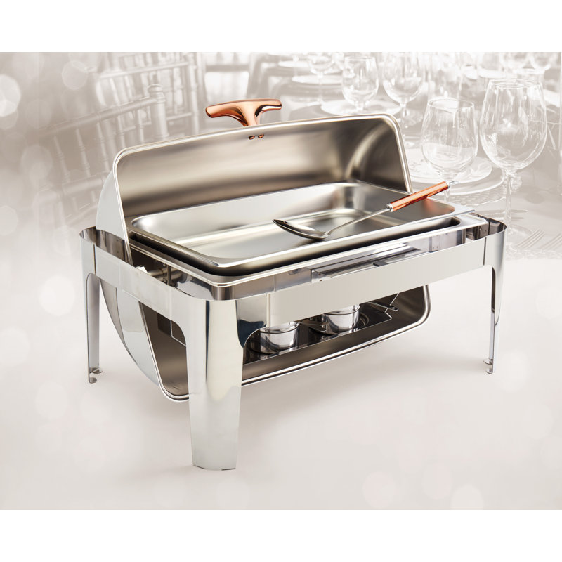 Celebrations 9.5 Qt. Rectangular Stainless Steel Chafing Dish 5 Piece