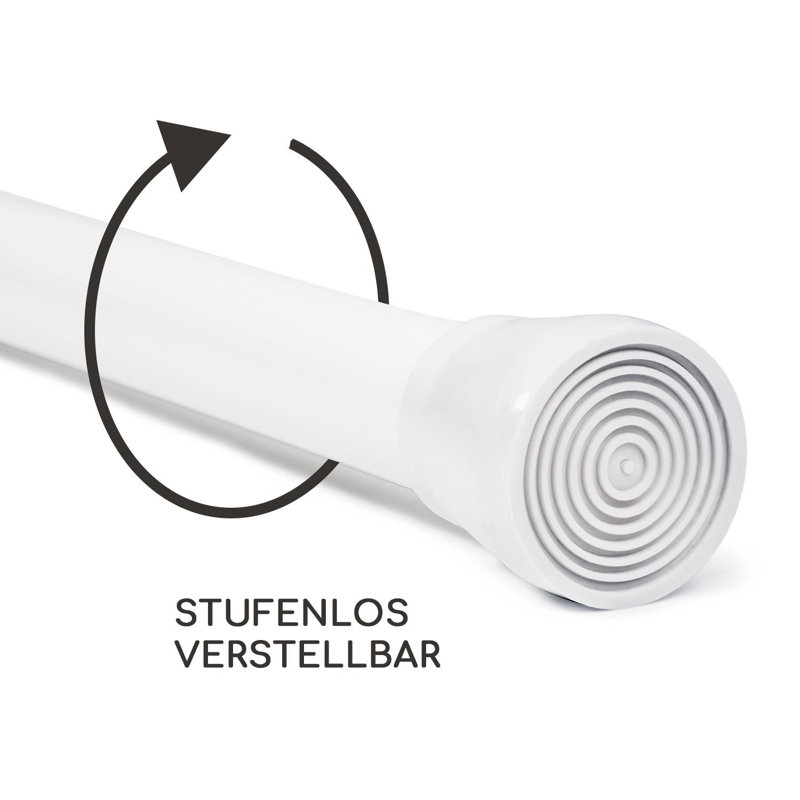 Stamina 110cm Straight Tension Shower Curtain Pole