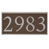 Serif 1-Line Wall Address Plaque