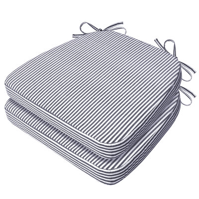 Coussin de chaise de salle à manger en forme de D 17 po x 16 po x 2 po