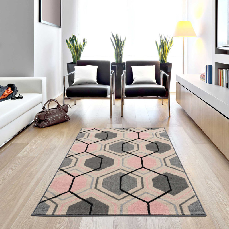 Gusta Geometric Area Rug, Rectangle 200 x 290cm