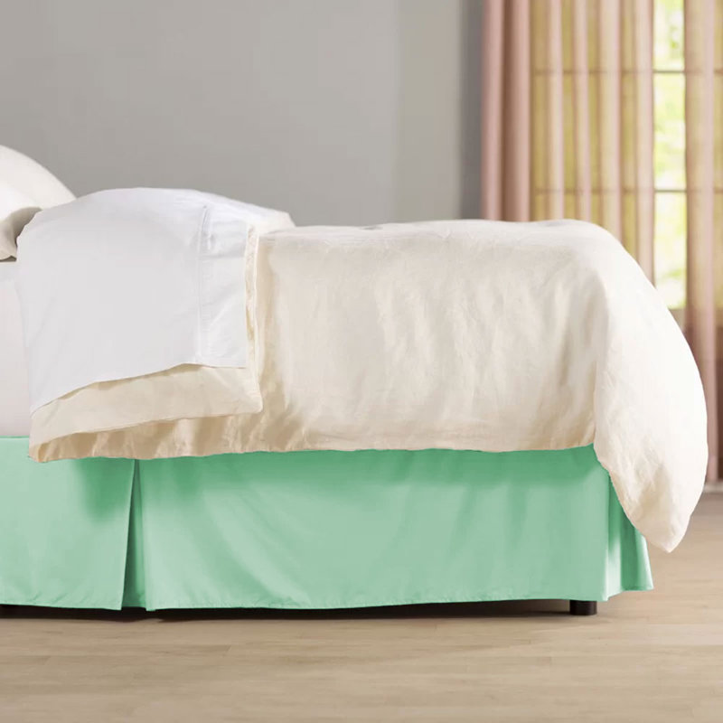 14" Soft Microfiber Bed Skirt - Basics by Wayfair™, Full, Sea Foam