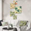 Calion - ensemble d'art mural floral de 5