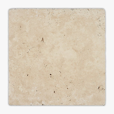 Ivory Tumbled 24x24 Travertine Paver