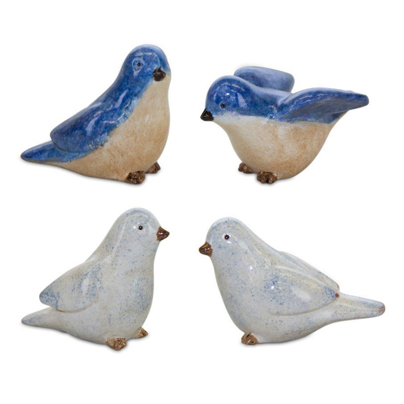 Ensemble de 4 figurines d'oiseaux Inette