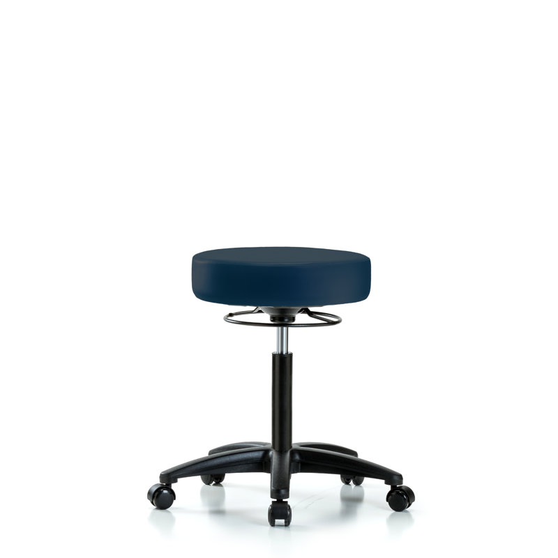 Phoebe Adjustable Height Lab Stool, Casters, Imperial Blue