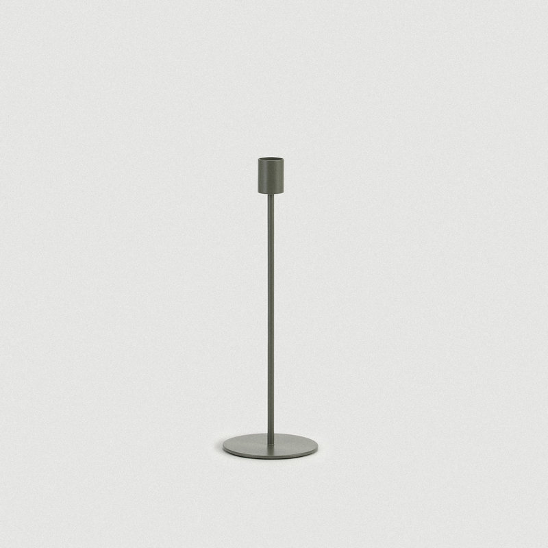 Bougeoir vert Doric - grand, Large