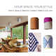 Mira Single Light Ceramic LED Semi Flush Mount
