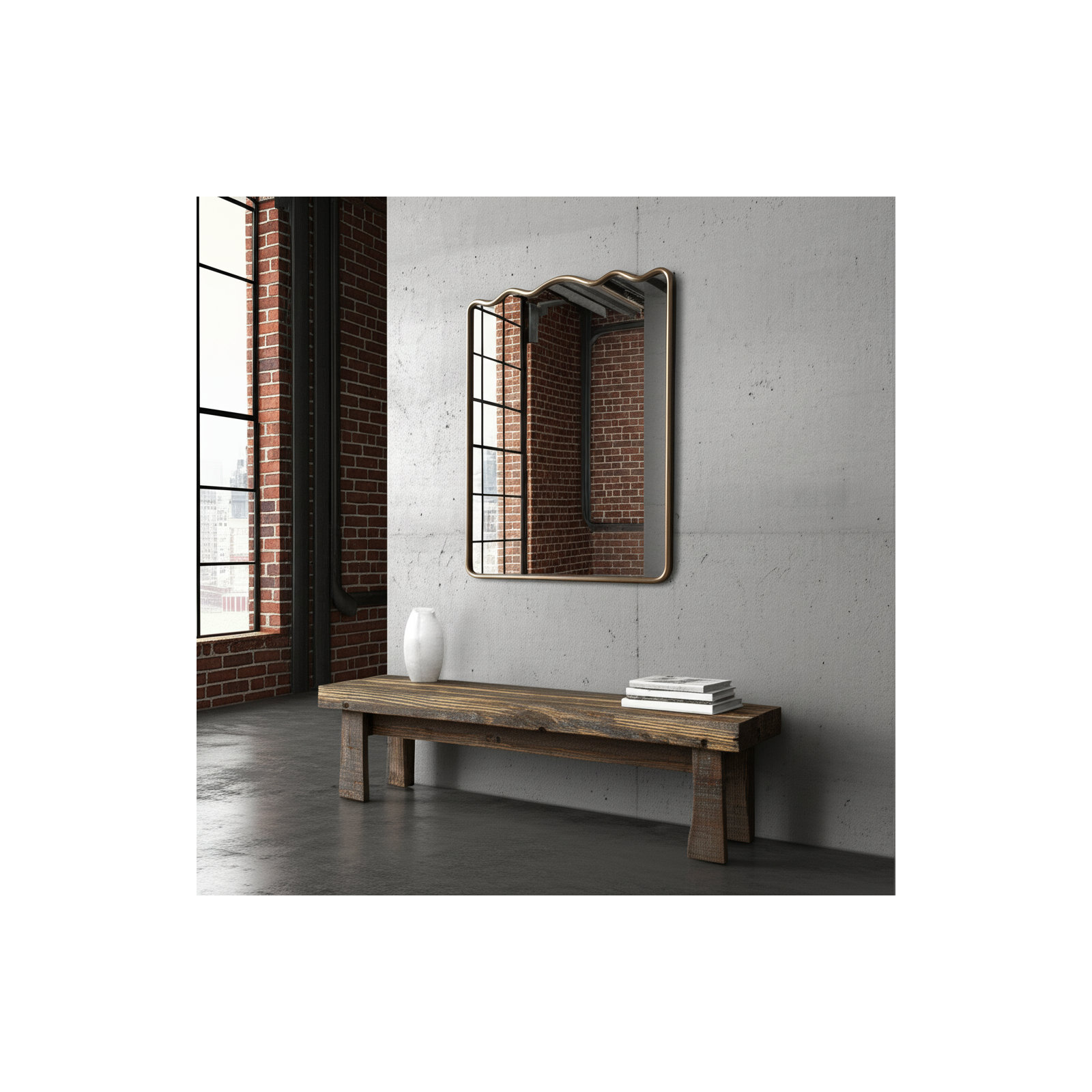 Savoy Ripple Mirror