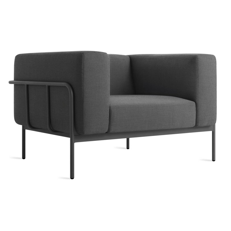 Cache Outdoor Lounge Chair, Dark Gray