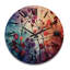 Horloge murale en bois massif Mirzhan-220784475