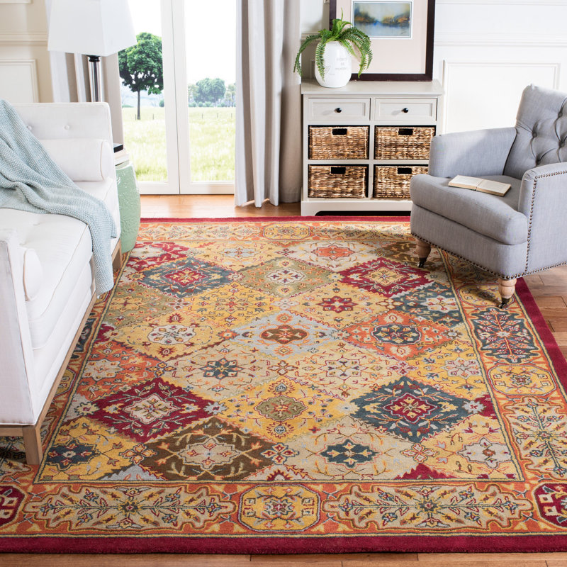 Tapis oriental en laine touffeté à la main Balthrop, null
