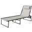 Siège de fauteuil inclinable d'extérieur réglable à 4 niveaux pour lit de plage inclinable