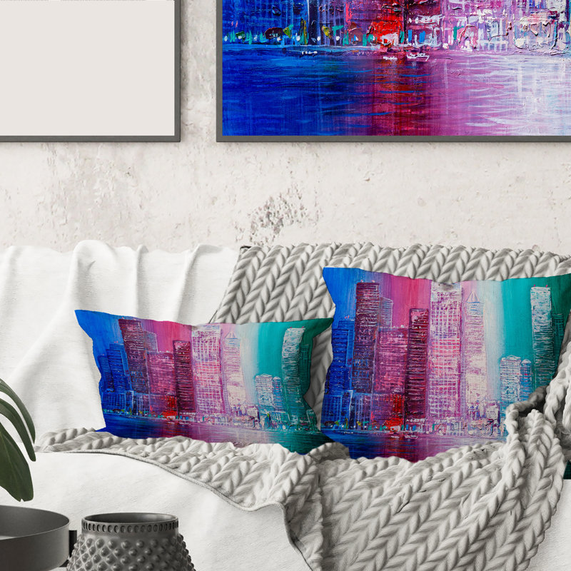 Abstract Throw Pillow