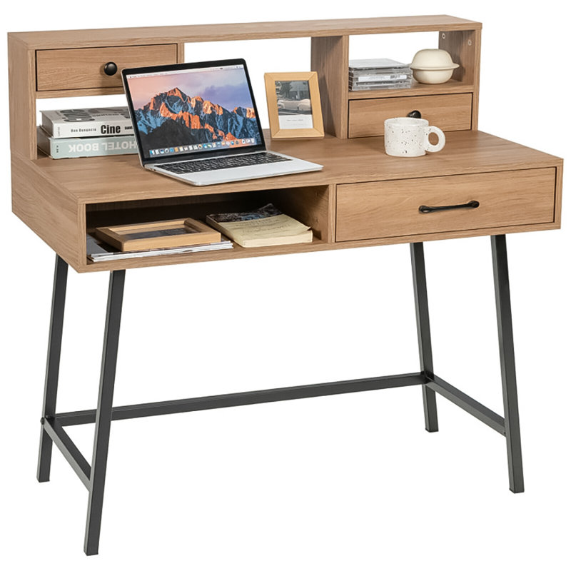 Baysenie Steel Writing Desk