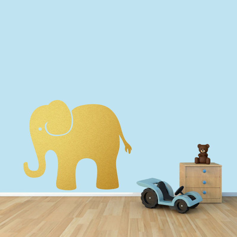 Adhésif décoratif éléphant, Or