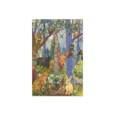 Animaux de la forêt, impression sur verre acrylique