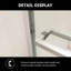 Cabine de douche coulissante semi-sans cadre pour porte de douche, 3/8 po (8 mm)