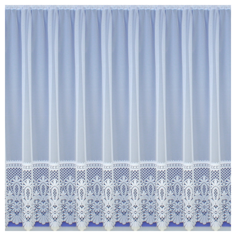 Willa Semi Sheer Curtain Single Panel, 500 W x 114 D cm
