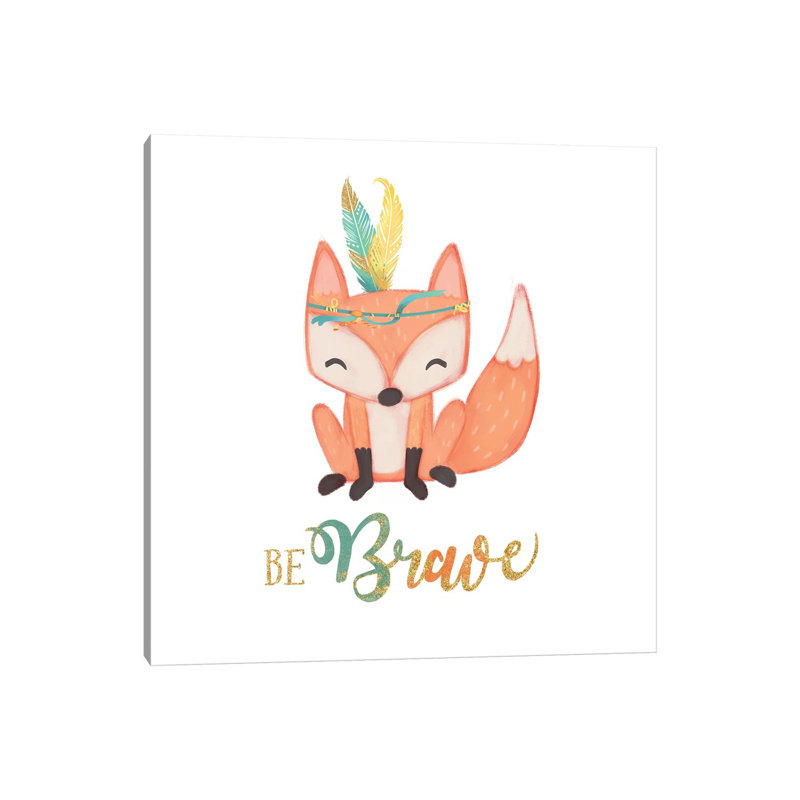 Be Brave by Josefina - Wrapped Canvas Gallery-Wrapped Canvas Giclée, 93.98 cm H x 93.98 cm W x 1.91 cm D