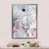 Impression argent sur toile encadrée