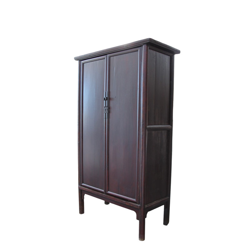 19th Century Chinese Elm Wardrobe Armoire