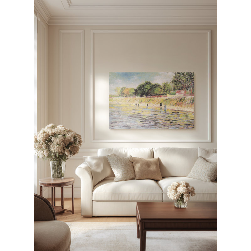 "Bank of the Seine", reproduction sur toile tendue, H 8 po x l 12 po
