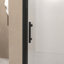 Porte de douche de 31 à 30 po x 72 po, cadre en verre trempé de 1/4 po (6 mm), film antidéflagrant-123404498