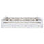 Structure de lit plateforme en bois grand format avec 6 tiroirs de rangement, lit en bois de pin massif, aucun sommier requis, blanc-742140269
