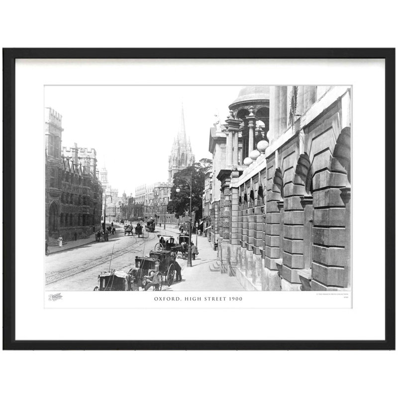 Oxford, High Street 1900 by Francis Frith - Single Picture Frame Print, 28cm H x 36cm W x 2.3cm D