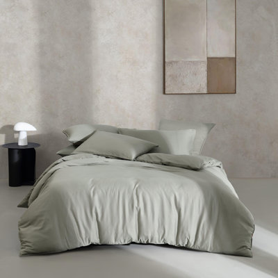 Ensemble de housse de couette réversible standard en coton 3 pièces