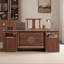 Nouveau bureau rectangulaire en bois massif brun de 62,99 po