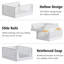 Panier de rangement empilable en plastique organisateur de placard de rangement pliable