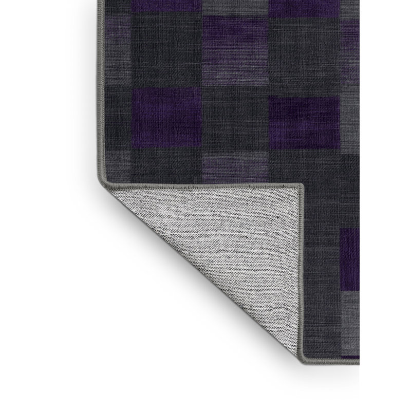 Tapis mauve lavable à la machine, Carré 7 pi