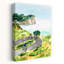 «Coastal Cycling Adventure», art contemporain de paysage côtier abstrait-1582233827