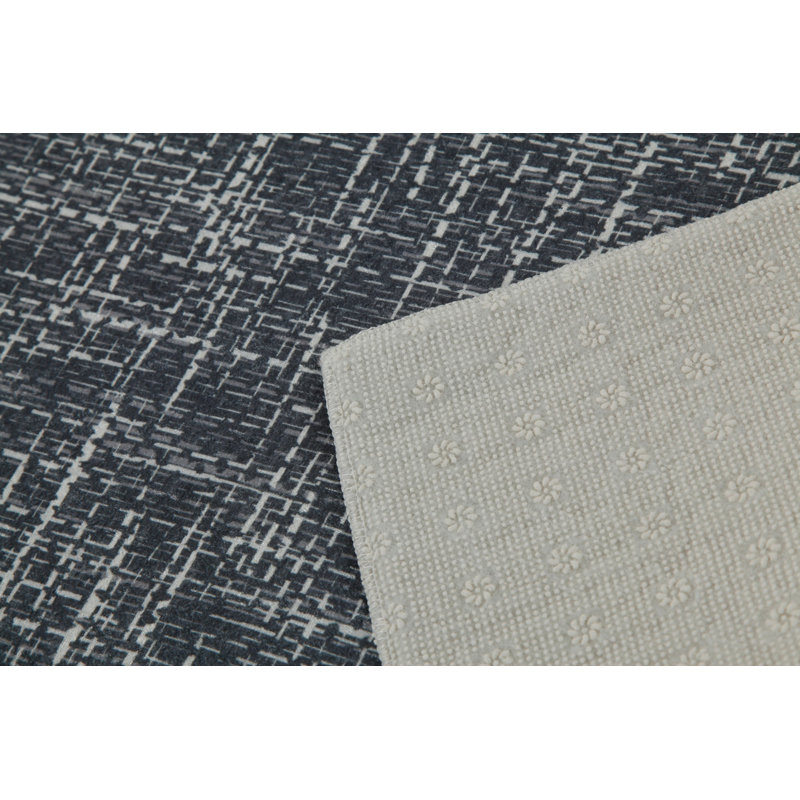 Soft Hall Carpet 2.6 x 4.9 Feet | 100% Polyester, 0.04 in Pile Height | Antibacterial, Non-Slip Underside | Woven with 3D Digital Printing | Machine Washable | Durable & Stylish for Entryways & Living Rooms