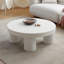 Table basse ronde de style crème