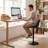 Modern Height Adjustable Swivel Bar Stools Upholstered Leather Barstool Kitchen Island Chairs With Metal Frame-1949709384