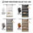 Four Shelf Double Primed Sliding Barn Door With Mounting Hardware Kit（Bookshelf Style）-101365209