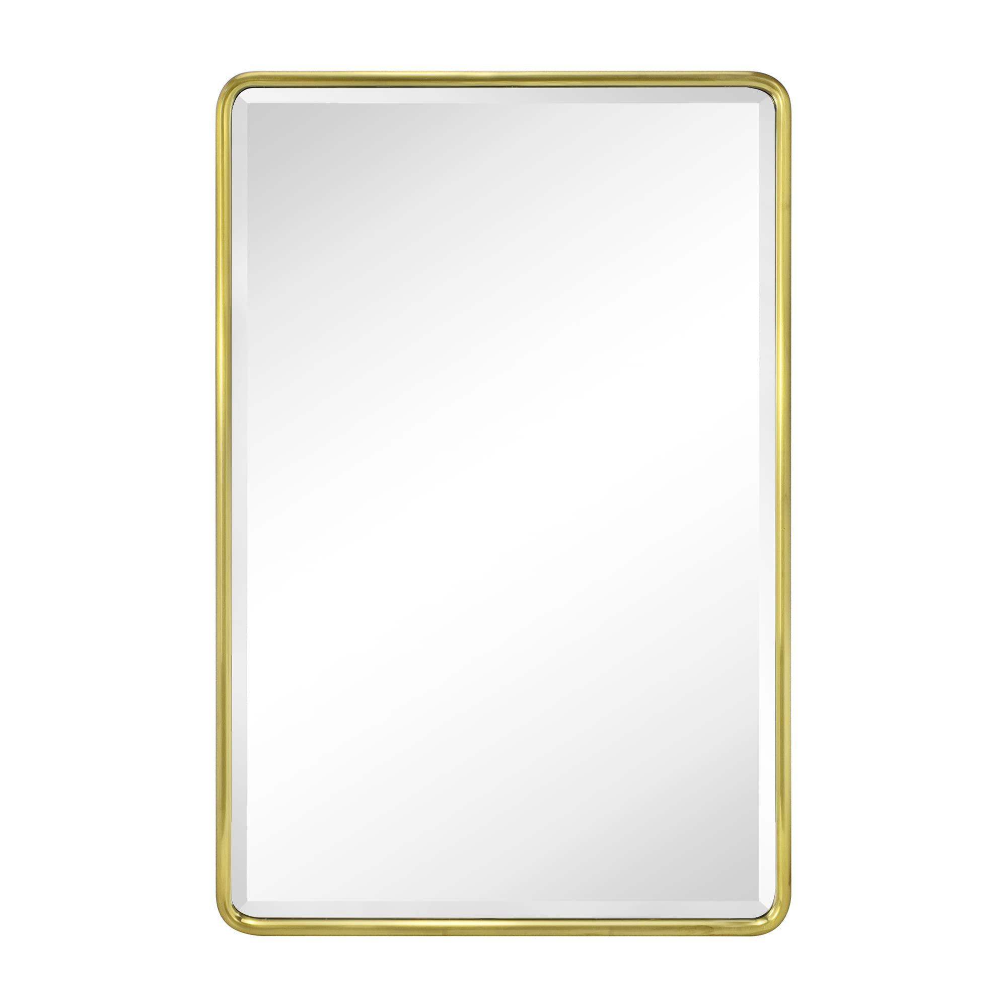 Farmhouse Recessed Metal Bathroom Medicine Cabinets with Mirror with Adjustable Tempered Glass Shelves, 24" x 16"