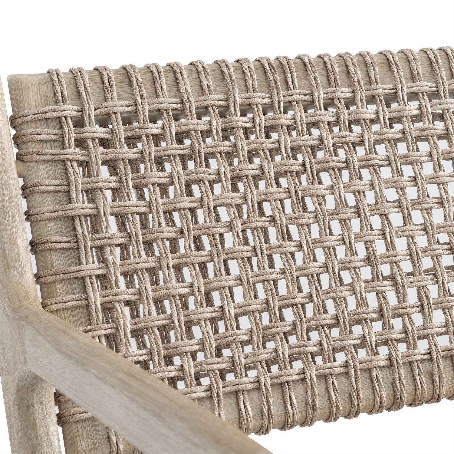 Swanson 70'' Wide Straight Teak Patio Sofa
