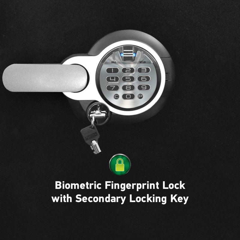 SentrySafe 1.23 CuFt. Fire/Water Safe with Fingerprint Keypad Dual Lock