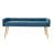 Millbury Polyester Upholstered Bench with Metal Leg-426484233